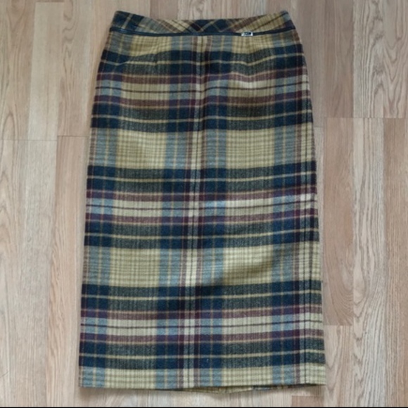 Worthington Dresses & Skirts - Worthington Petite Plaid Wool Midi Skirt Size 10P